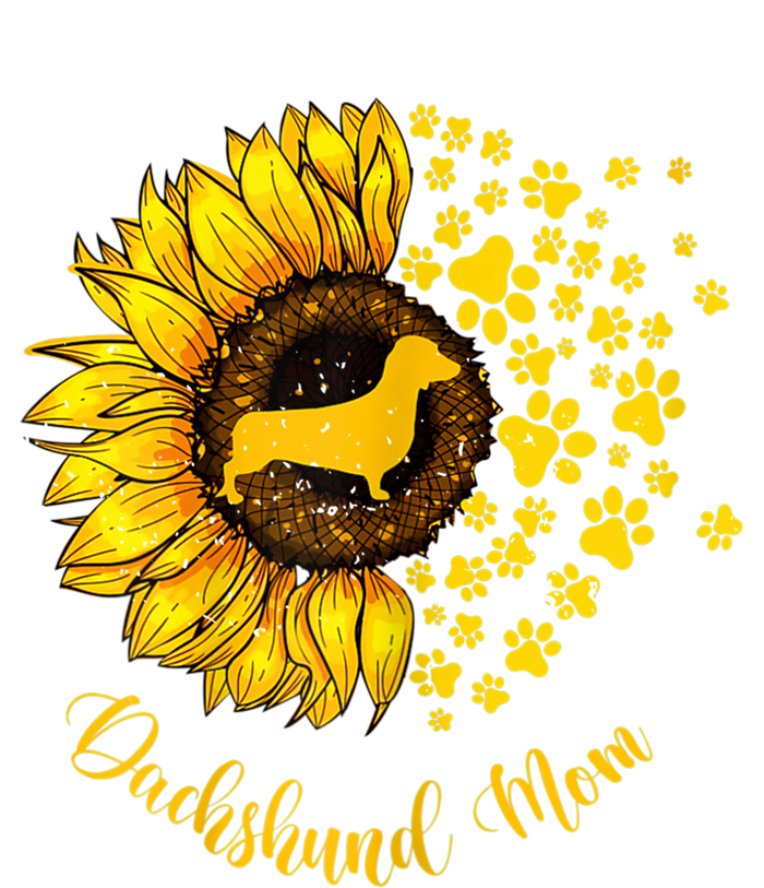 Sunflower Dachshund Mom Dog Lover Gift T-Shirt