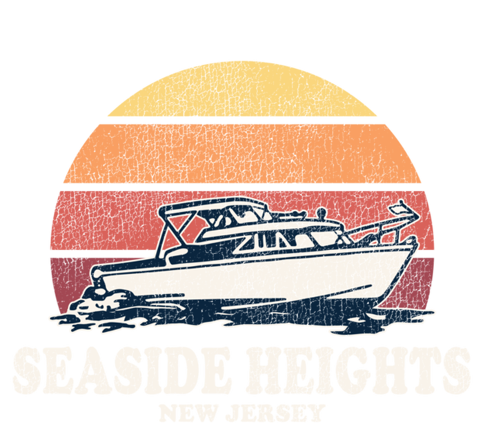 Seaside Heights Nj Vintage Boating 70s Retro Boat Design Gift T-Shirt