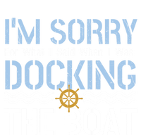 Sorry Docking Pontoon Captain Boat Pontooning Boating Gift Bumper Sticker