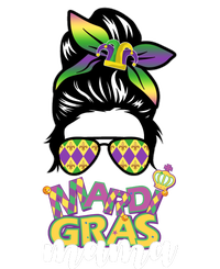 Mardi Gras Mama Hair Bun Celebration T-Shirt