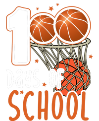 100 Days Of School Basketball Women's Tri-Blend 3/4-Sleeve Raglan Shirt