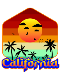 California Retro Beach Sunset Logo Tie Dye Hoodie