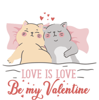 Cat Couple Funny Gift Love Is Love Funny Gift Valentine's Day Gift T-Shirt