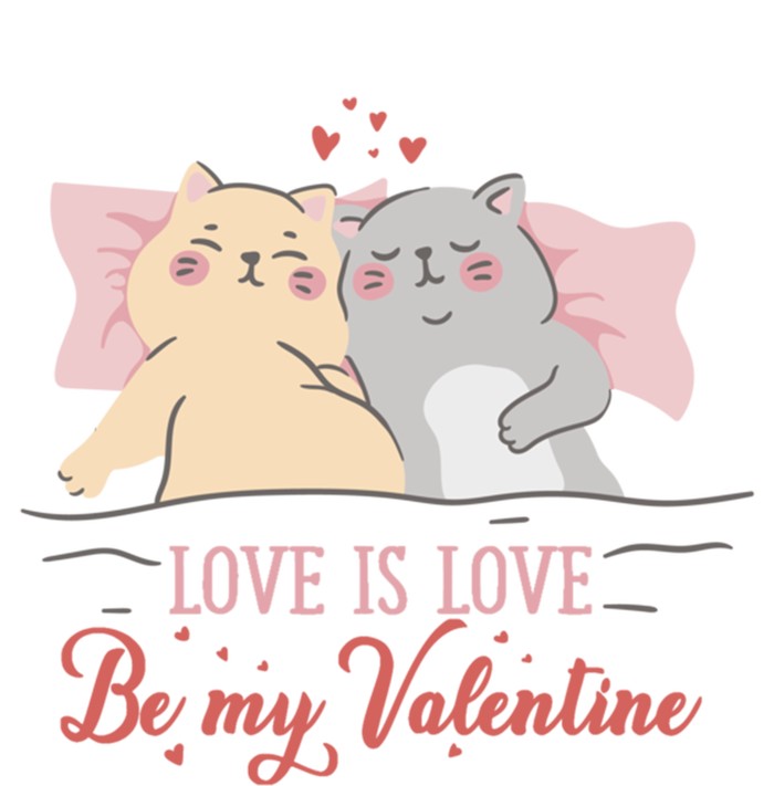 Cat Couple Funny Gift Love Is Love Funny Gift Valentine's Day Gift T-Shirt