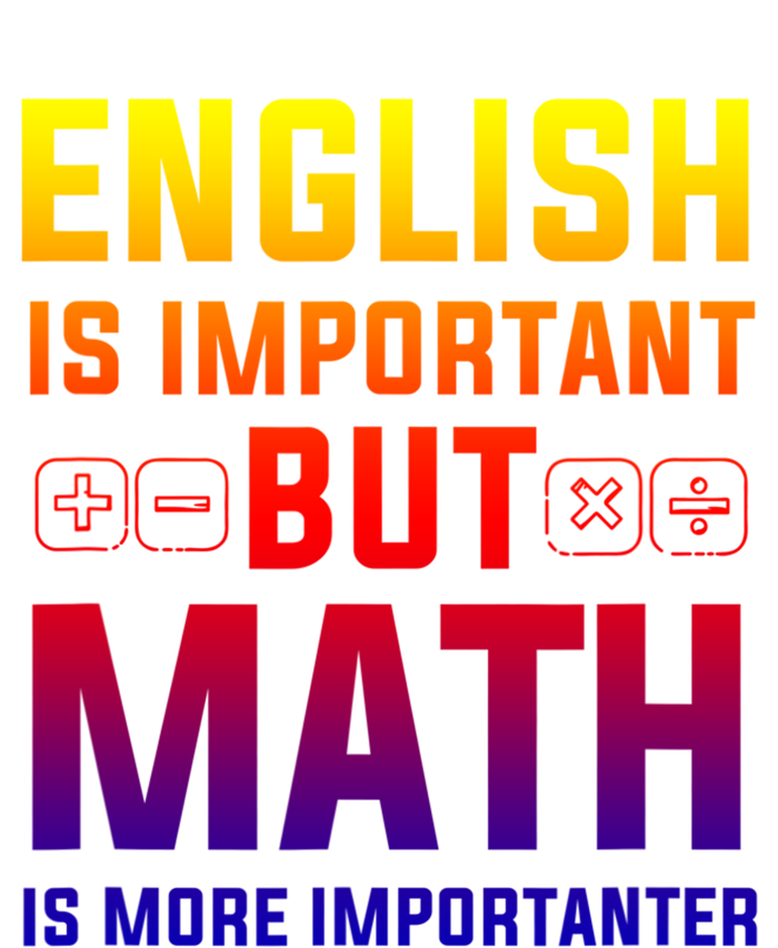 English Is Important But Math Is More Importanter Gift Coaster