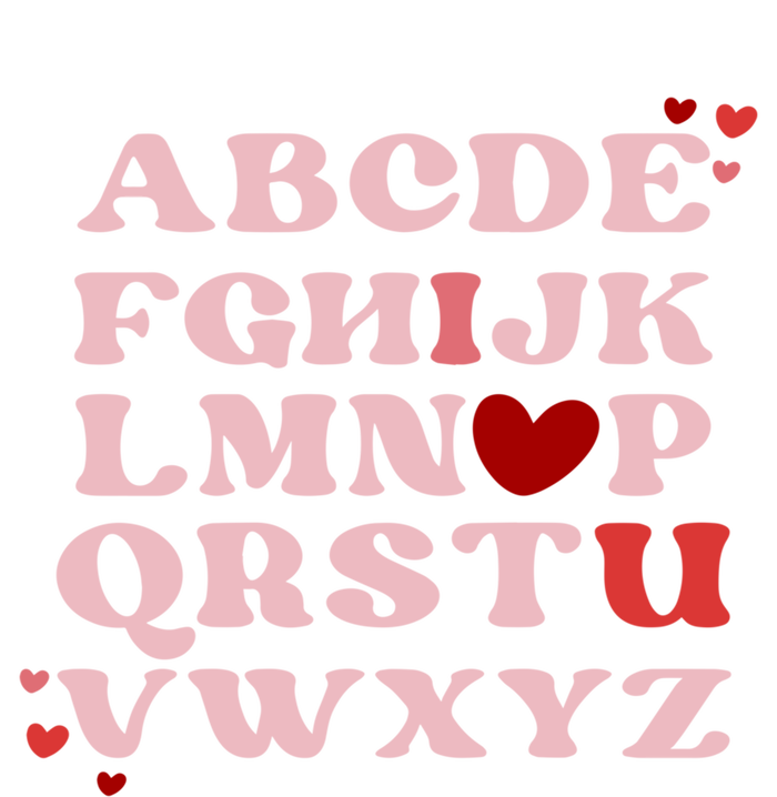 Abc Alphabet I Love You English Teacher Valentines Day Retro Meaningful Gift Tank Top