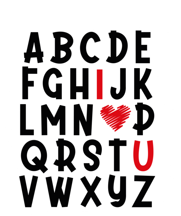 English Teacher Love Cute Alphabet Teaching Valentine's Day Gift Poster