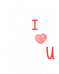 English Teacher Valentines Alphabet Abc I Love You Gift T-Shirt