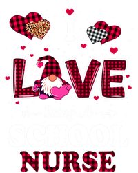 I Love Being A School Nurses Teacher Valentines Day Gnome Gift Stripe Pom Pom Beanie