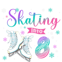 Ice Skating Rolling 8th Birthday Party Family Matching Great Gift T-Shirt