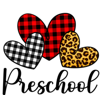 Preschool Valentines Day Red Plaid Leopard Family Matching Gift T-Shirt