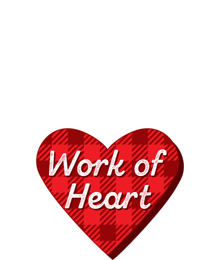 Sped Teacher Gift Valentines Day Plaid Work Of Heart Gift Hoodie