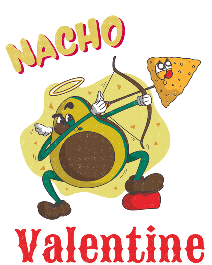 Nachogiftvalentine Avocado Cupid Nacho Chip Salsa Food Lover Gift Ladies Long Sleeve Shirt