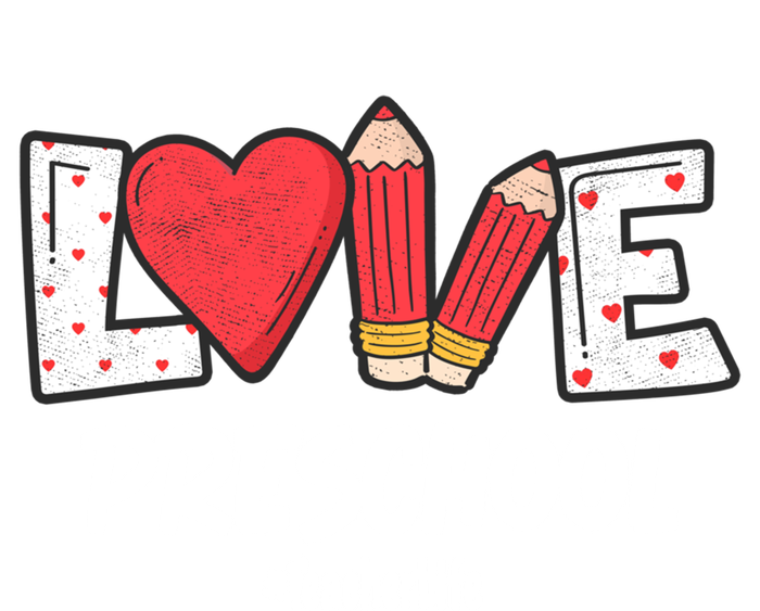 Valentines Day Love Preschool Squad Teacher Life Heart Gift T-Shirt