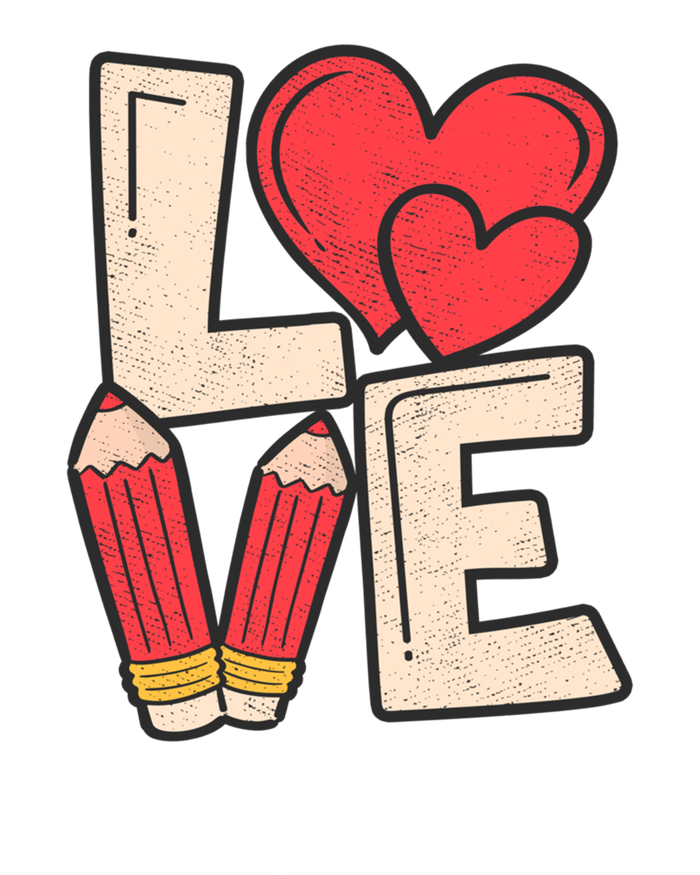 Valentines Day Love Preschool Squad Teacher Life Heart Gift T-Shirt