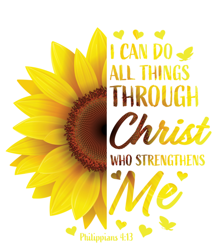 Philippians 4:13 Christian Bible Verse Funny Gift Sunflower Gift Mesh Reversible Basketball Jersey Tank