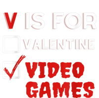 V Is For Video Games Funny Valentines Day Gamers Button