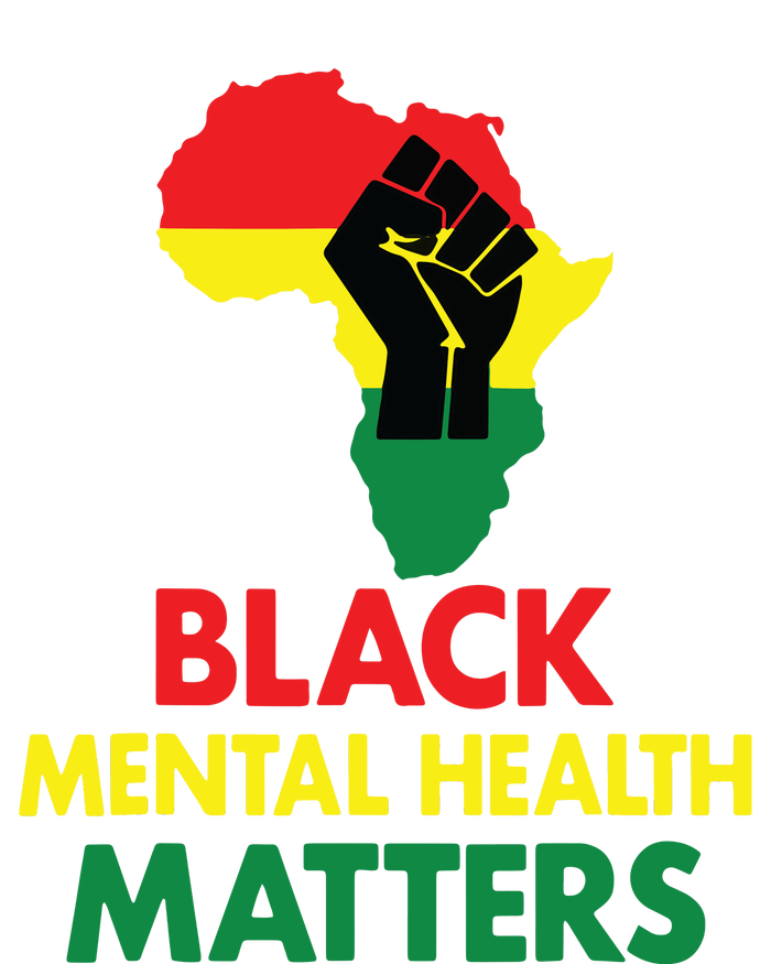 Black Mental Health, African Map Mental Health Awareness Tie-Dye T-Shirt