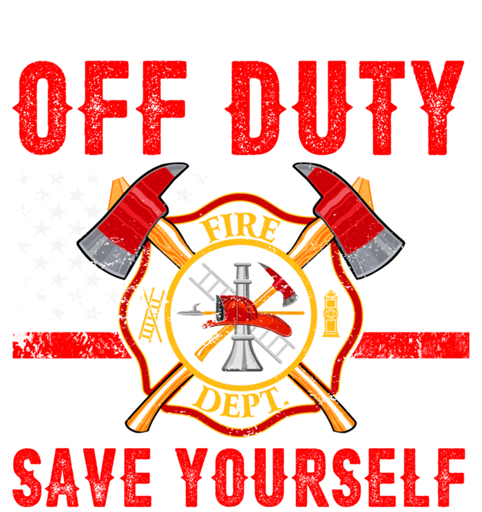 American Flag Offmeaningful Giftduty Save Yourself Firefighter Fire Gift Women's V-Neck T-Shirt