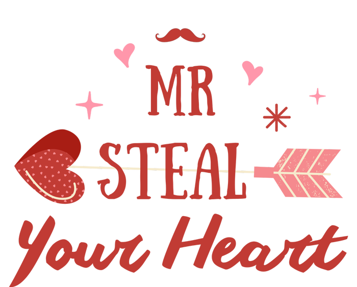 Mr Steal Your Heart Cute Valentine's Day Women's Pullover Hoodie