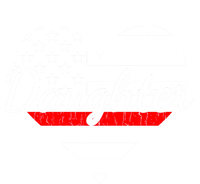 Firefighter Daughter Life Heart The Thin Red Line Heart Gift Stripe Pom Pom Beanie