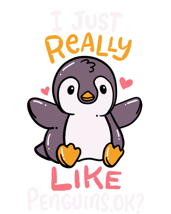 Cute Penguin I Just Really Love Penguins Ok Gift Coaster