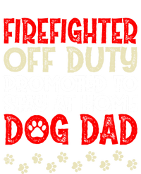 Firefighter Offgiftduty Dog Dad Fire Retired Retiret Great Gift Stripe Pom Pom Beanie