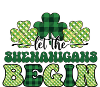 Let The Shenanigans Begin Plaid St Pattricks Day High Crown Mesh Back Trucker Hat