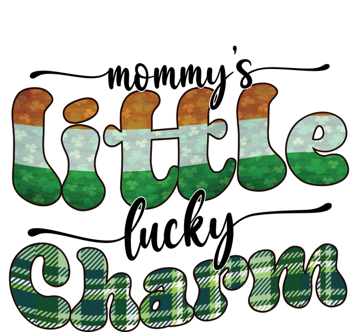 Mommy's Little Lucky One Plaid St Pattricks Day Cooling Performance Long Sleeve Crew