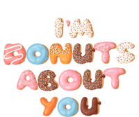 I'm Donuts About You Funny Doughnut Pun Valentines Day Great Gift Sweatshirt