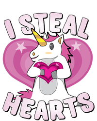 I Steal Hearts Unicorn Valentine's Day Funny Gift T-Shirt