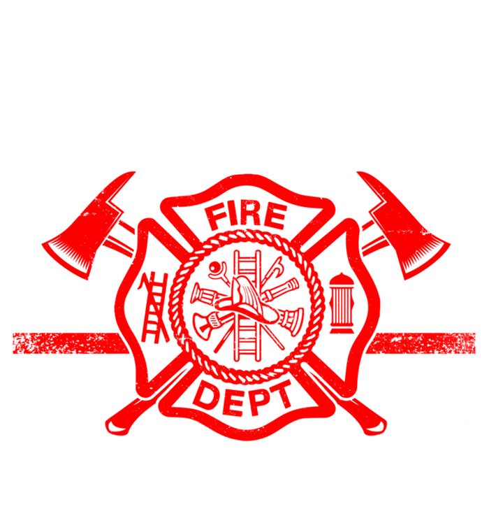 Offfunny Giftduty Save Yourself Firefighter Fire American Usa Flag Great Gift Stripe Pom Pom Beanie