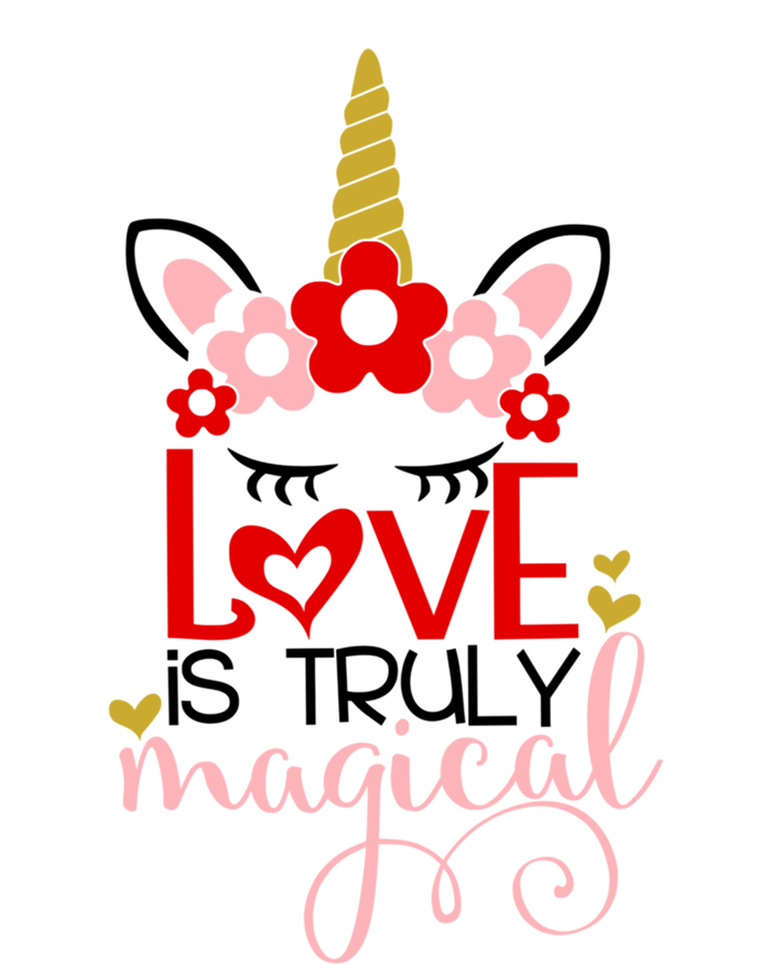 Love Is Magical Unicorn Valentines Day Heart Love Party Gift Great Gift Zip Tote Bag