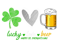 Lucky Love Beer Shamrock Happy St Patrick's Day Meaningful Gift T-Shirt