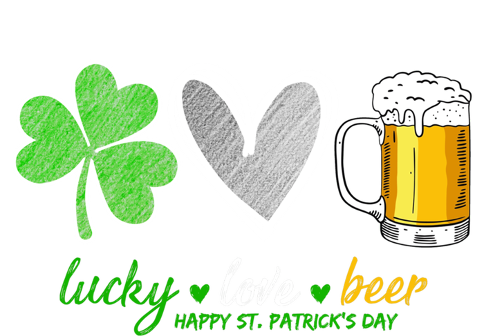 Lucky Love Beer Shamrock Happy St Patrick's Day Meaningful Gift T-Shirt