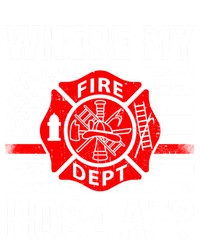 Where My Hose At Firefighter Fire Patriotic Usa Flag Gift T-Shirt