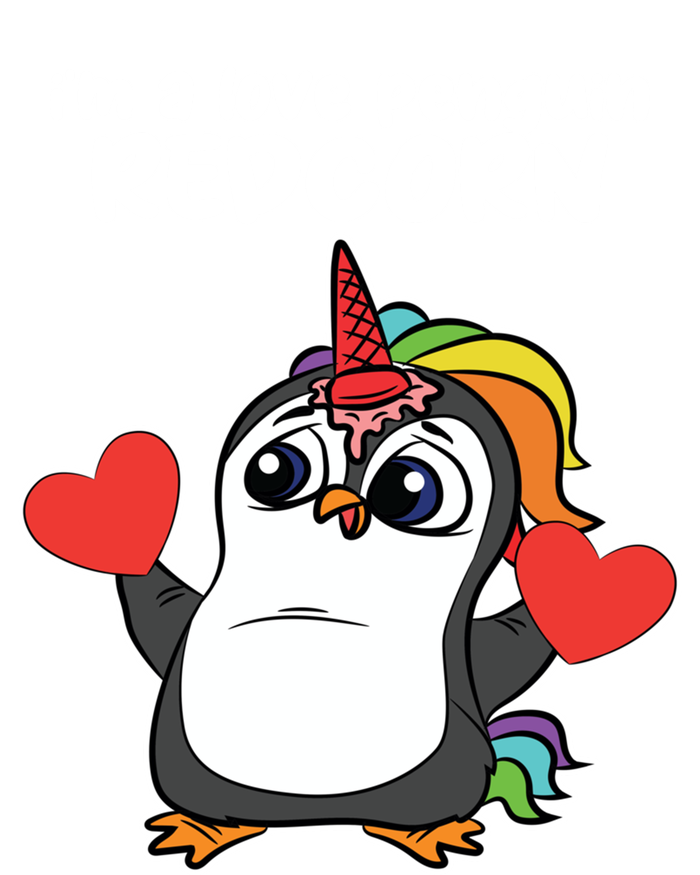 Penguin Unicorn Valentines Day Cute Magical Mystical Animal Gift T-Shirt