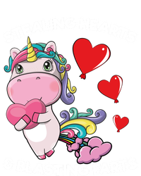 Stealing Hearts And Blasting Farts Valentines Unicorn Gift Women's Tri-Blend 3/4-Sleeve Raglan Shirt