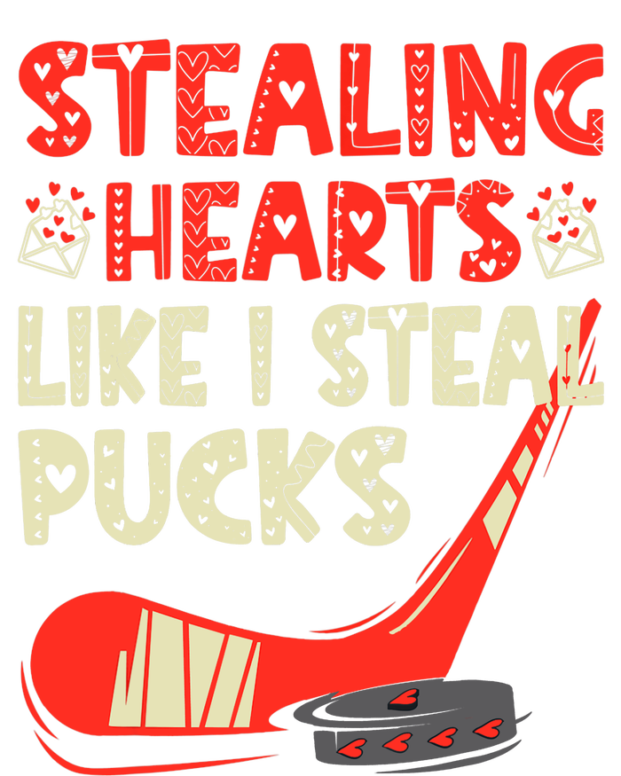 Stealing Heart Like I Steal Pucks Valentines Day Hockey Tall Long Sleeve T-Shirt