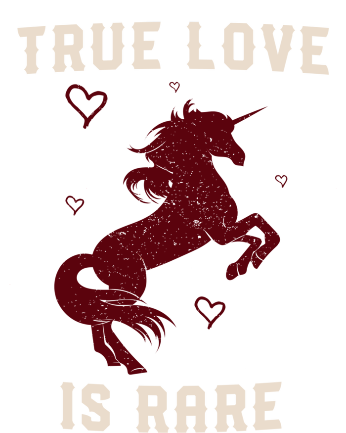 Valentine's Day Unicorn True Love Is Rare Gift T-Shirt