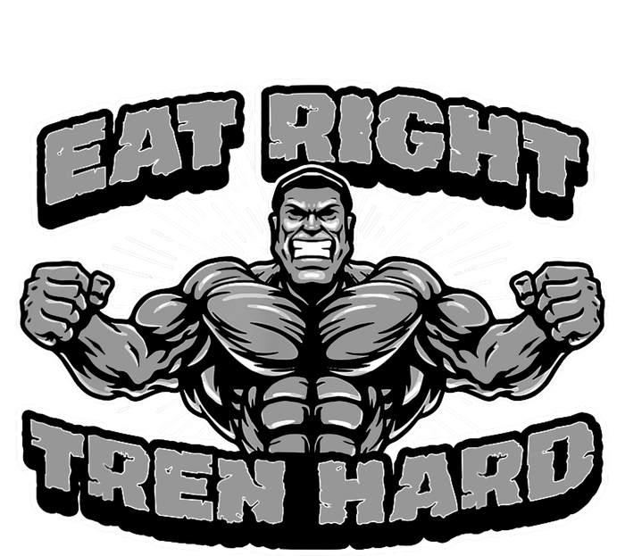 Eat-Right Tren Hard - Anabolic Steroid Gym Bodybuilding Women's V-Neck T-Shirt