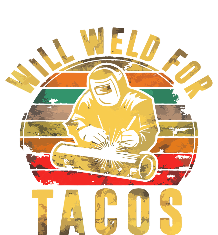 Will Weld For Tacos Welder Gift Funny Welding Costume Weld Coaster