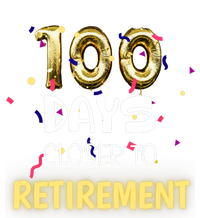 Funny One Hundred Days Closer to Retirement Cute Celebration Metallic Star Ornament