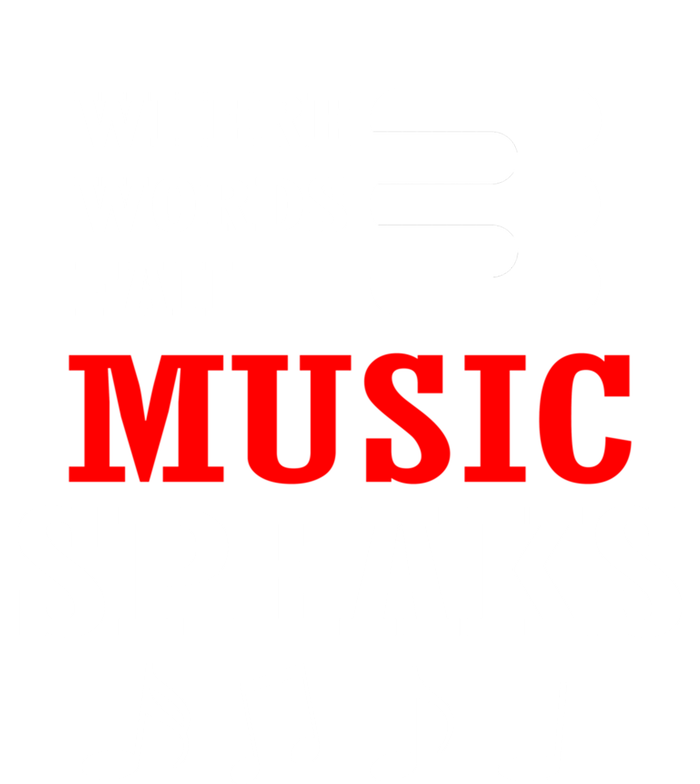 Where Words Fail Music Speaks Gift Sustainable Knit Beanie