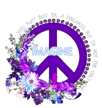 Imagine Hippie People Living Life In Peace Love Gift T-Shirt