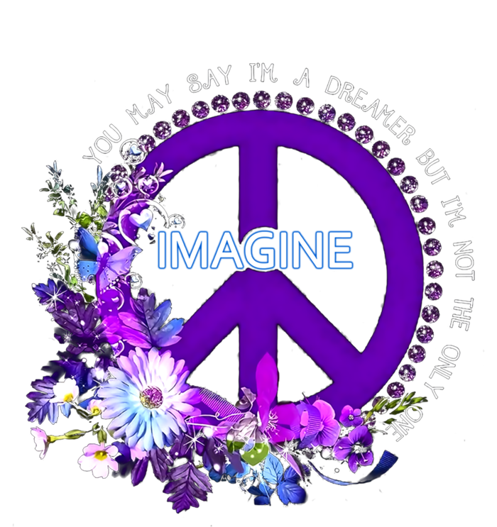 Imagine Hippie People Living Life In Peace Love Gift T-Shirt