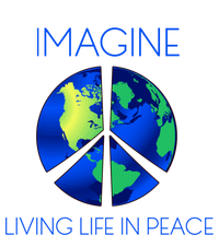 Imagine Living Life In Peace Cute Gift T-Shirt