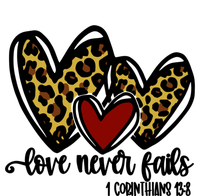 Love Never Fails Valentines Day Couples Tee Leopard Heart Cool Gift 16 in Basic Backpack