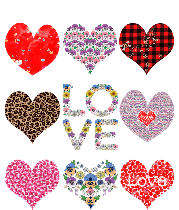 Love Red Plaid And Leopard Hearts Cute Floral Valentines Day Meaningful Gift Poster