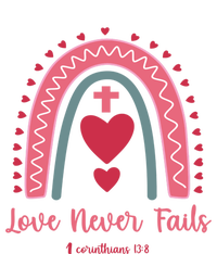 Religious Valentines Christian Love Never Fails Rainbow Great Gift Magnet